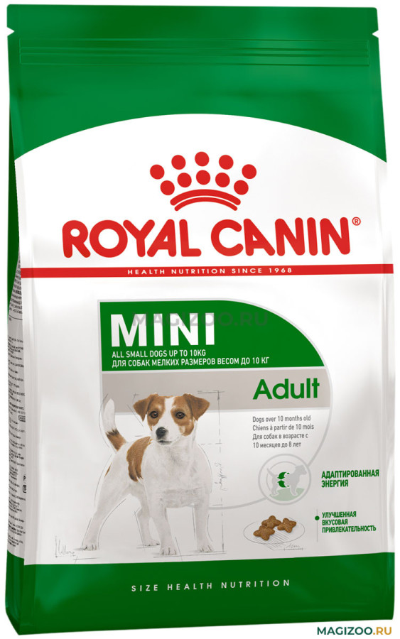 Сухой корм ROYAL CANIN MINI ADULT для взрослых собак мелких пород от 10 месяцев
